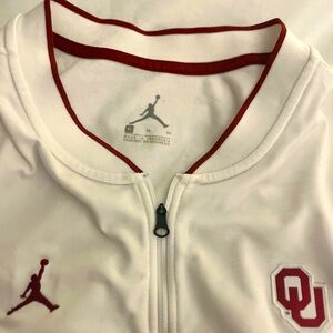 Jordan Oklahoma Quarter Zip OU Sooners Nike White XL